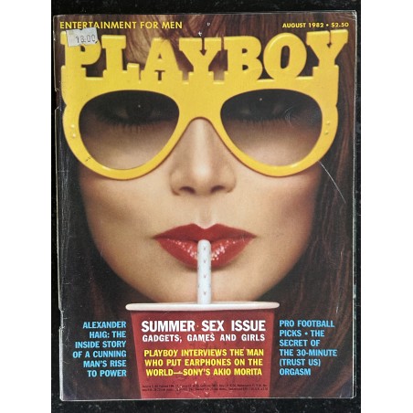 PLAYBOY US 1982 08 AUGUST AKIO MORITA MARILYN MICHAELS CATHY St GEORGE CALIFORNIA