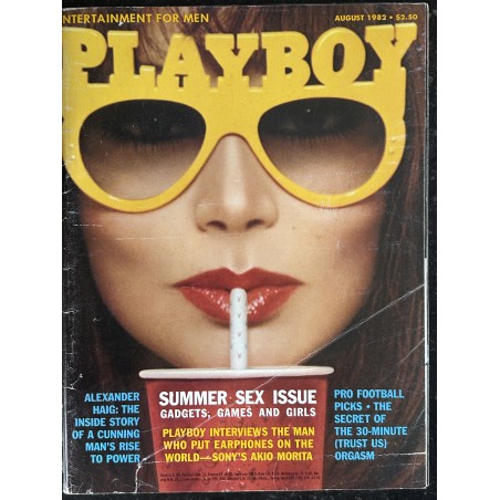 PLAYBOY US 1982 08 AUGUST AKIO MORITA MARILYN MICHAELS CATHY St GEORGE CALIFORNIA