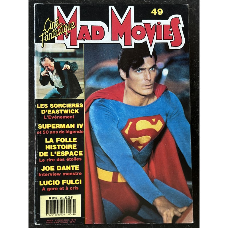 Ciné Fantastique MAD MOVIES  n° 49  - 1987 -  SUPERMAN IV  Les sorcières d'Eastwick  JOE DANTE  Lucio FULCI