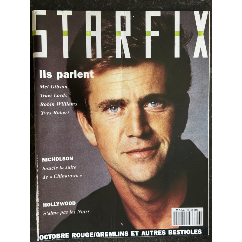 STARFIX 086  n° 86 1990 COVER Mel Gibson Robin Williams Yves Robert NICHOLSON