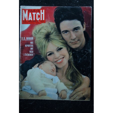 PARIS MATCH N°  563 23 JANVIER 1960 BRIGITTE BARDOT Cover MAMAN 12 PAGES