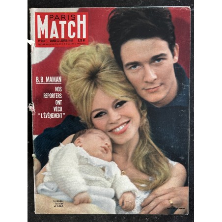 PARIS MATCH N°  563 23 JANVIER 1960 BRIGITTE BARDOT Cover MAMAN 12 PAGES