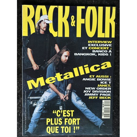 ROCK & FOLK 310 Juin 1993 Metallica Angie Bowie Ice T New Order Joy Division Jimmy Page Jeff Beck