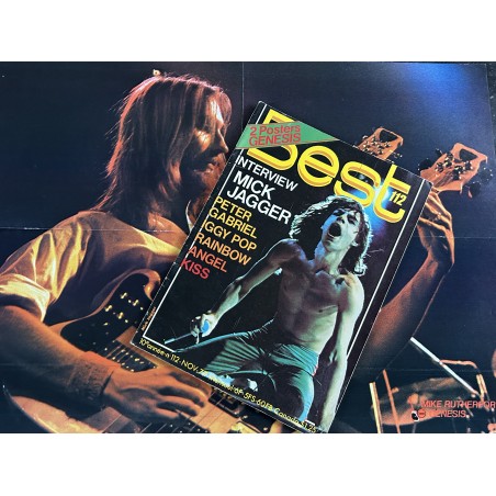 BEST 112 NOVEMBRE 1977 Interview MICK JAGGER PETER GABRIEL IGGY POP KISS RAINBOW + Posters GENESIS
