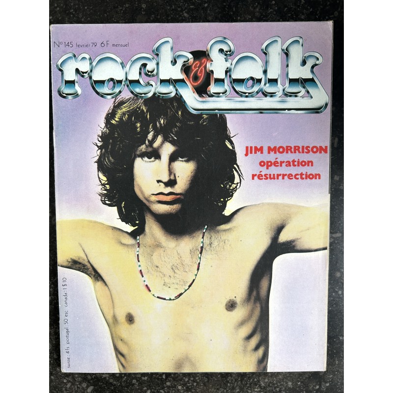 ROCK & FOLK 145 1979 COVER JIM MORRISON RESURRECTION JOHN LYDON BIRKIN