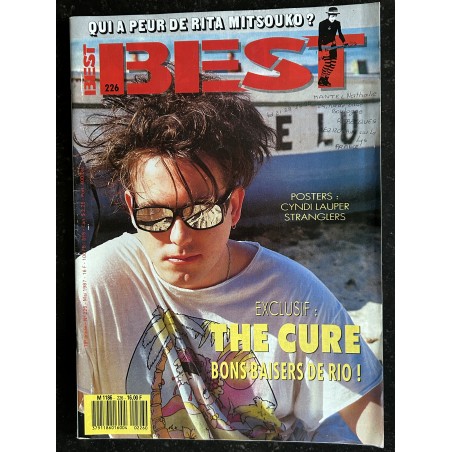 BEST 226 MAI 1987 COVER THE CURE RITA MITSOUKO BON JOVI MICKEY ROURKE + POSTERS CYNDI LAUPER STRANGLERS
