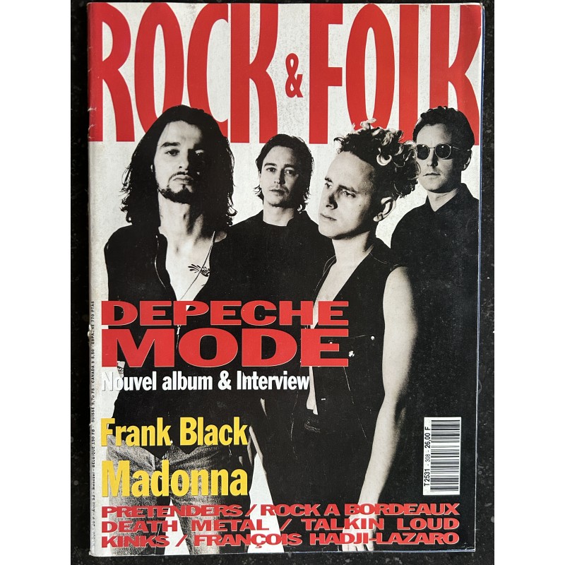 ROCK & FOLK 308 avril 1993 Cover Depeche Mode Madonna Talkin Loud Frank Black Death Metal