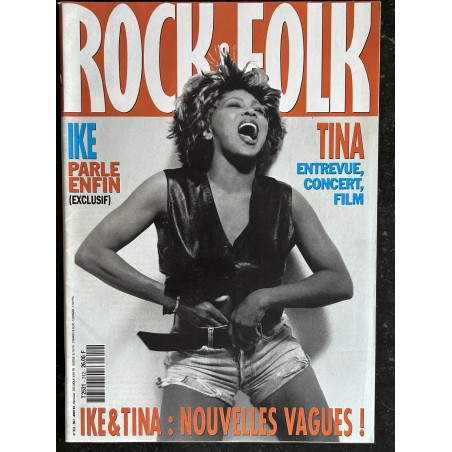 ROCK & FOLK 312 Aout 1993 Cover Tina Turner - Ike - Rod Stewart Billy Idol Kiss Beach Boys Louis Bertignac