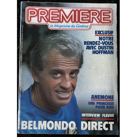 PREMIERE 103 octobre 1985 Cover Jean-Paul Belmondo Interview - Anemone - Dustin Hoffman