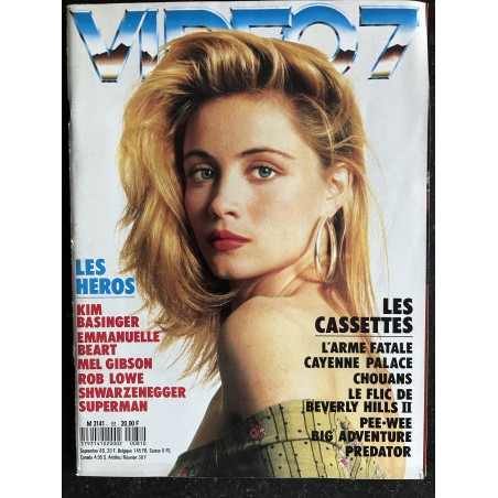 VIDEO 7 081  N° 81 1988 KIM BASINGER Emmanuelle BEART Mel GIBSON Rob LOWE Arnold SHWARZENEGGER