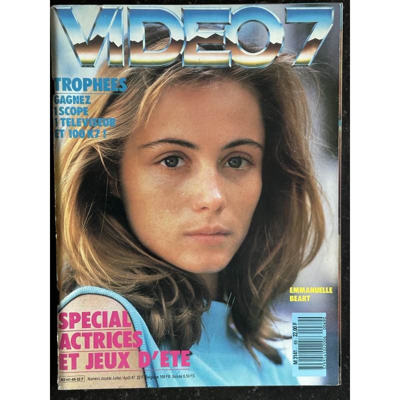 VIDEO 7 069  N° 69  1987  EMMANUELLE BEART  Greta SCACCHI Anthony DELON PAGNOL    +  CAHIER