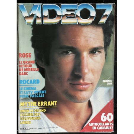 VIDEO 7 042 N° 42 1985 MIREILLE DARC RICHARD GERE ROCARD FRANCIS PERRIN   + CAHIER
