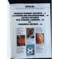 Reliure LE NOUVEL ABSOLU Du N° 13 au N° 17 - 5 magazines Claude Nougaro Jonvelle Bourboulon