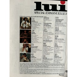 LUI 143 DECEMBRE 1975 COVER SYLVIA KRISTEL EMMANUELLE ARSAN CATHERINE RIVET NUES INTERVIEW JAMES BALDWIN ASLAN