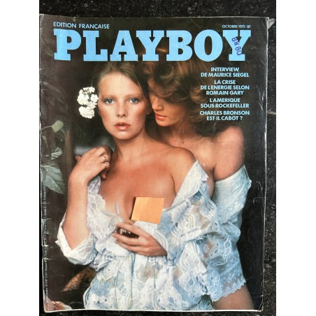 PLAYBOY 023 OCTOBRE 1975 INTERVIEW MAURICE SIEGEL CHARLES BRONSON PIN-UP BAES ROCKEFELLER JILL DE VRIES