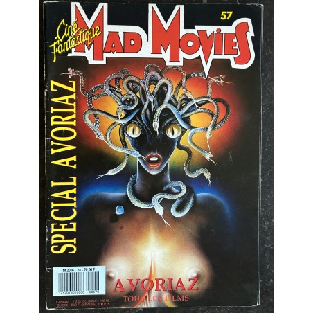 Ciné Fantastique MAD MOVIES  n° 57  - 1989 -  SPECIAL AVORIAZ  Russel Meddings Boivin Cockliss Carmen