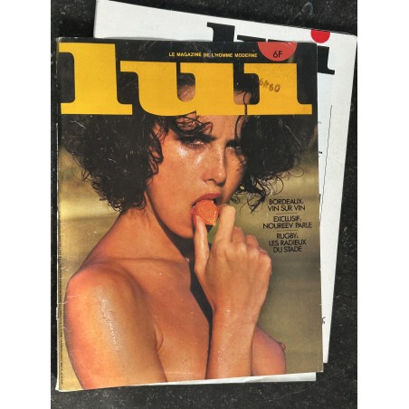 LUI 147 AVRIL 1976 INTERVIEW RUDOLF NOUREEV DAYLE HADDON NUDE AUTO RENAULT R5 RALPH NADER PIN-UP ASLAN