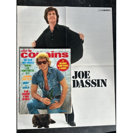 Salut les Copains N°140 1974 JOHNNY HALLYDAY LENORMAN CHAMFORT SHEILA Sylvie Vartan 7 Fois Sexy + Poster Géant Joe Dassin