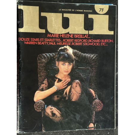 LUI 177 1978 OCTOBRE COVER MARIE HELENE BREILLAT ENTIEREMENT NUE INTEGRAL NUDE DIVINE MATTON INTERVIEW PAUL MEURISSE ASLAN