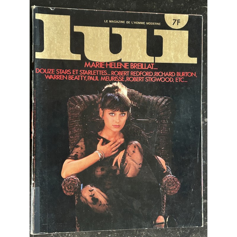 LUI 177 1978 OCTOBRE COVER MARIE HELENE BREILLAT ENTIEREMENT NUE INTEGRAL NUDE DIVINE MATTON INTERVIEW PAUL MEURISSE ASLAN