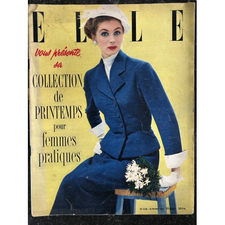 ELLE 328 - 10 mars 1952 - Collections de printemps pour femmes pratiques