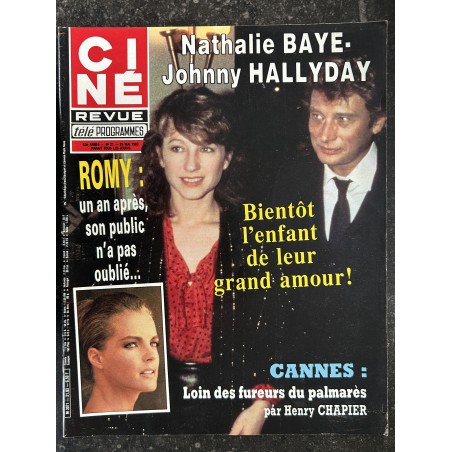 CINE TELE REVUE 1983 05 25 n° 21 Nathalie Baye Johnny Hallyday L'enfant de leur amour David Bowie Romy + Affiche Furyo