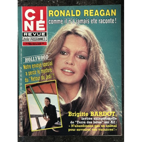 CINE TELE REVUE 1983 06 16 n° 24 Brigitte Bardot Star Wars Retour du Jedi Ronald Reagan + Poster Valérie Kaprisky
