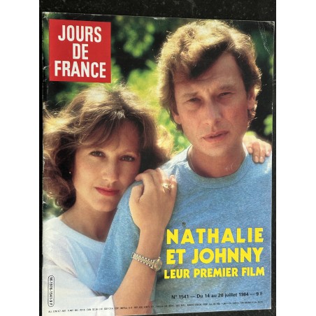 JOURS DE FRANCE 1541 Juillet 1984 Johnny Hallyday et Nathalie Baye leur premier film