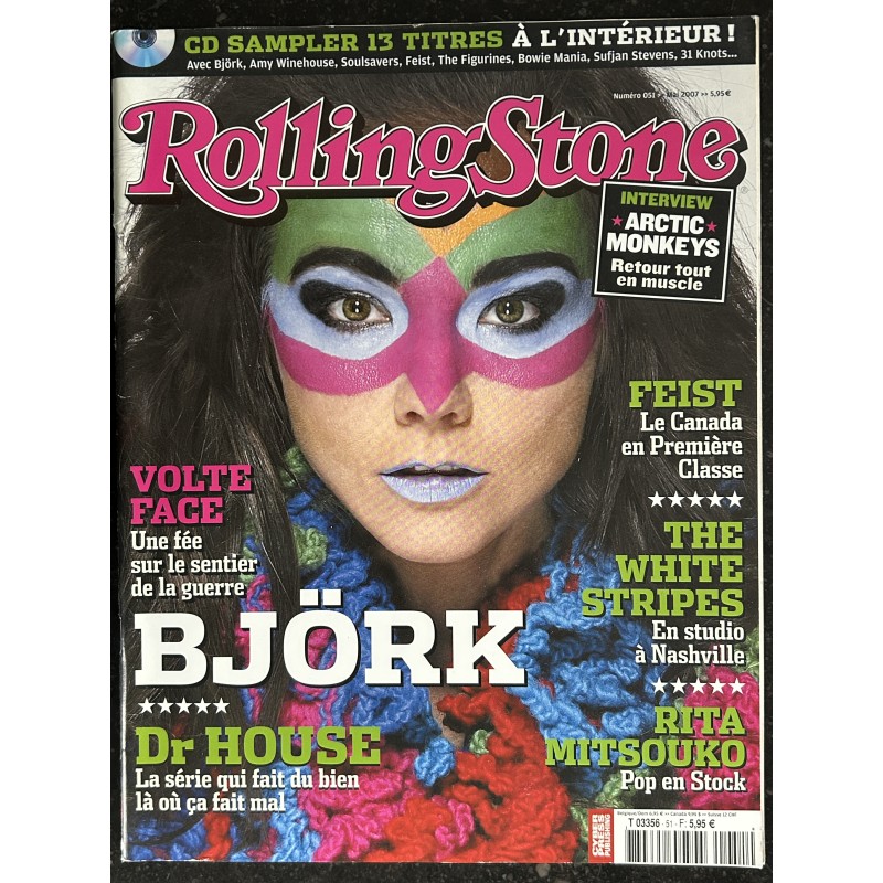 ROLLING STONE 2007 05 Björk Rita Mitsouko Artic Monkeys Feist The White Stripes Volte face