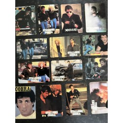 20 mini calendriers 1987 Sylvester Stallone Cobra 9,5 x 6,5 cm - Italie