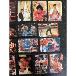 20 mini calendriers 1986 1987 Sylvester Stallone Rocky 9,5 x 6,5 cm - Italie - Dolph Lundgren