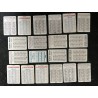 20 mini calendriers 1986 1987 Sylvester Stallone Rocky 9,5 x 6,5 cm - Italie - Dolph Lundgren