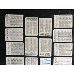 20 mini calendriers 1986 1987 Sylvester Stallone Rocky 9,5 x 6,5 cm - Italie - Dolph Lundgren