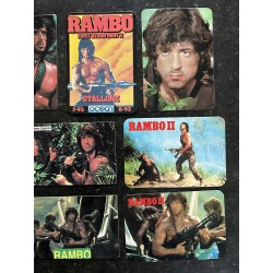 10 mini calendriers 1986 1987 Sylvester Stallone Rambo 9,5 x 6,5 cm - Italie