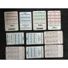 10 mini calendriers 1986 1987 Sylvester Stallone Rambo 9,5 x 6,5 cm - Italie