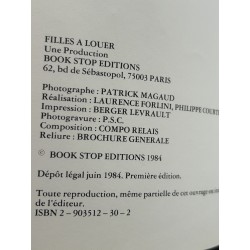 Filles à louer PATRICK MAGAUD Michel Lafon 1984 Editions Carrere 80 PAGES