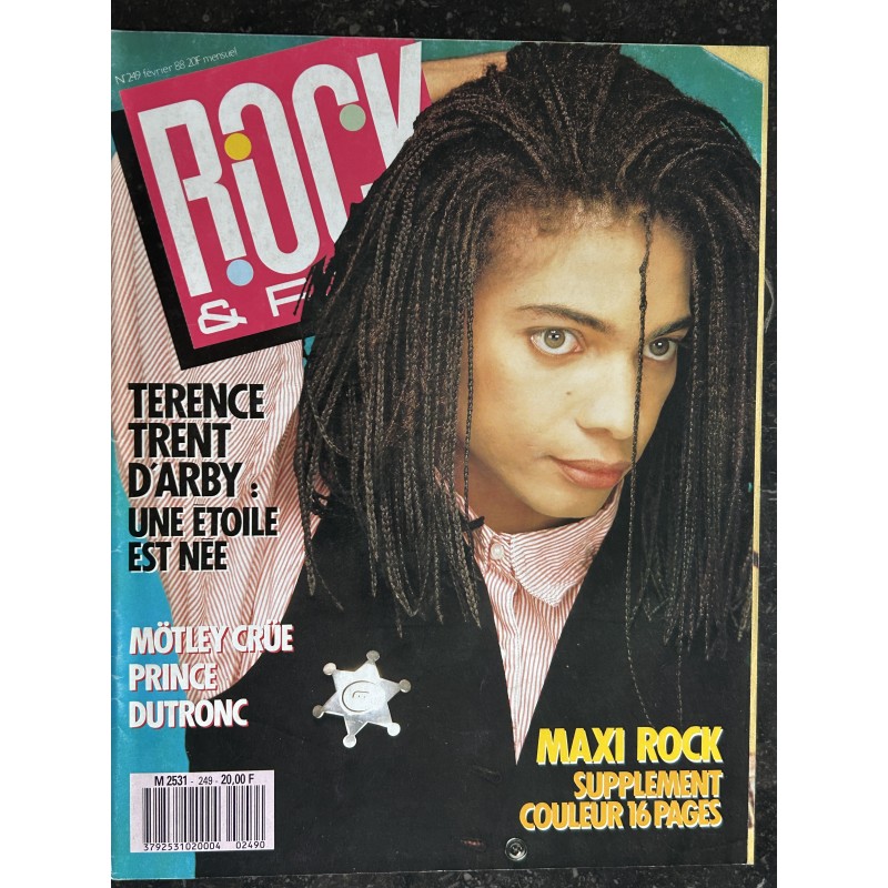 ROCK & FOLK 249 TERENCE TRENT D'ARBY MÖTLEY CRÜE PRINCE DUTRONC + SUP MAXI ROCK 16 pages