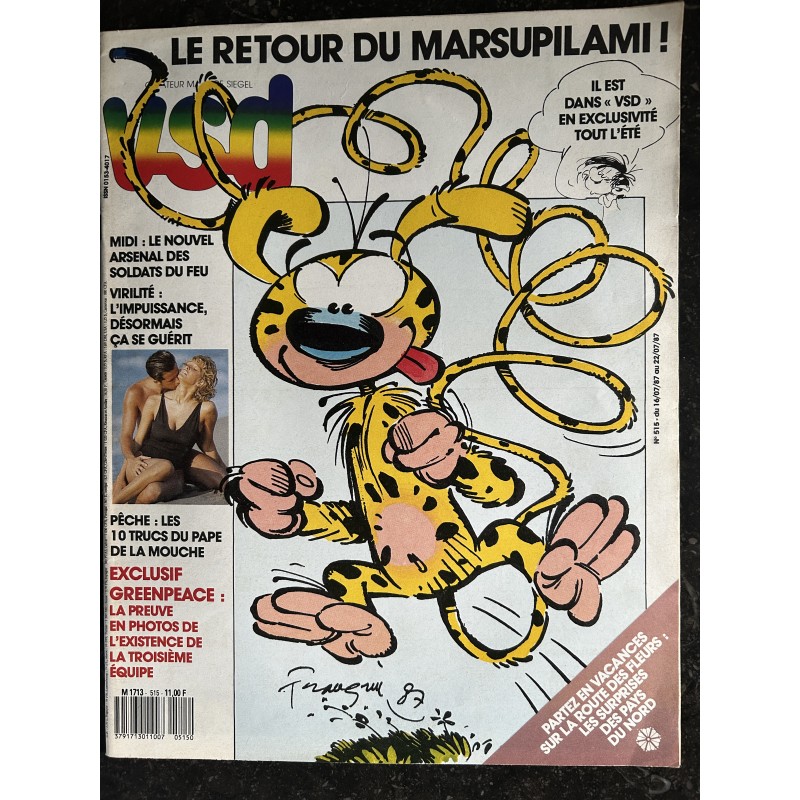 VSD 515 16 juillet 1987 Le Retour du Marsupilami Franquin