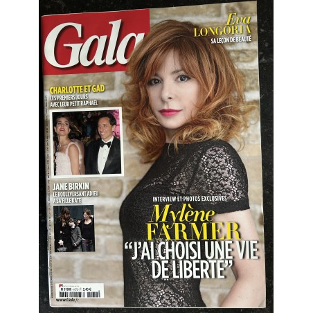 GALA 1072 décembre 2013 COVER MYLENE FARMER " J'ai choisi une vie de liberté "