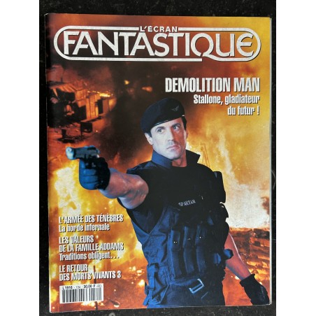 L'écran fantastique n° 134 Janvier 1994 Demolition Man Sylvester Stallone - Famille Addams - Retour des Morts Vivants 3