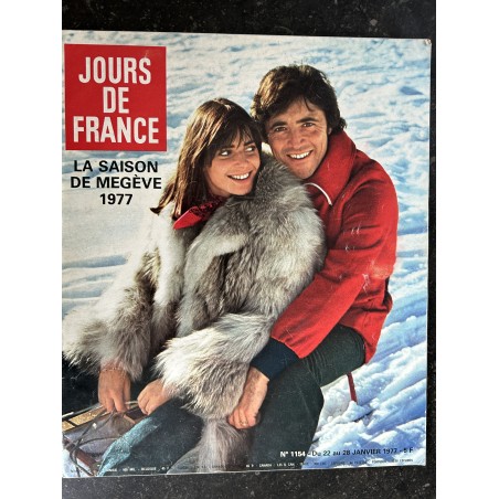 JOURS DE FRANCE 1154 janvier 1977 La saison Megève 1977 Sacha Distel