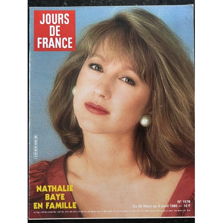 JOURS DE FRANCE 1578 mars 1985 Nathalie Baye en famille