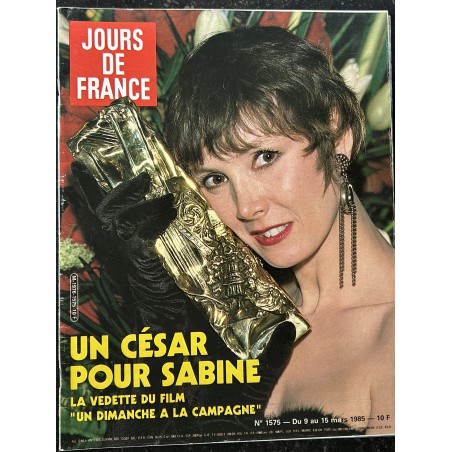 JOURS DE FRANCE 1575 mars 1985 Un César pour Sabine Azéma