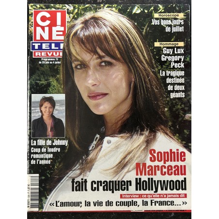 CINE TELE REVUE 2003 06 28 n° Sophie Marceau Interview - Laura Smet - Hommage Guy Lux Gregory Peck
