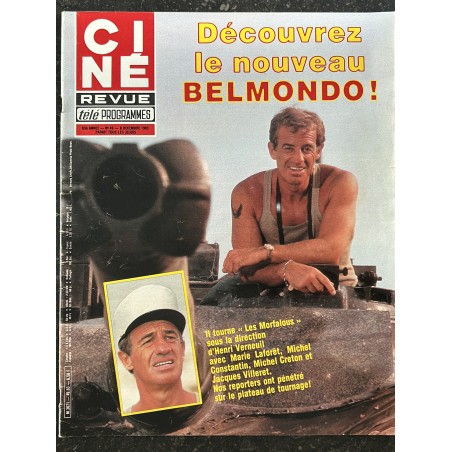 CINE TELE REVUE 1983 12 08 n° 49 Jean-Paul Belmondo Les Morfalous - Les Dalton en cavale + Poster Depardieu