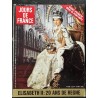 JOURS DE FRANCE 894 8 février 1972 ELISABETH II 20 ans de régne - Mode Printemps - Elvis Presley 1 page - JC Brialy