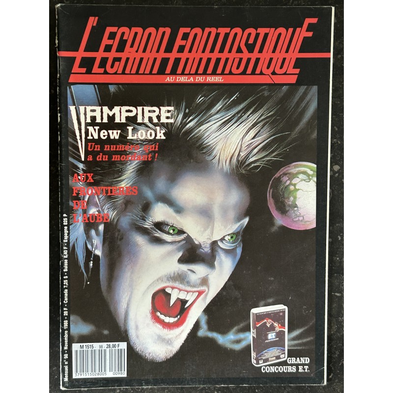 L'écran fantastique n° 98 - 1988 -  VAMPIRE New Look Aux Frontières de l'Aube  ELVIRA
