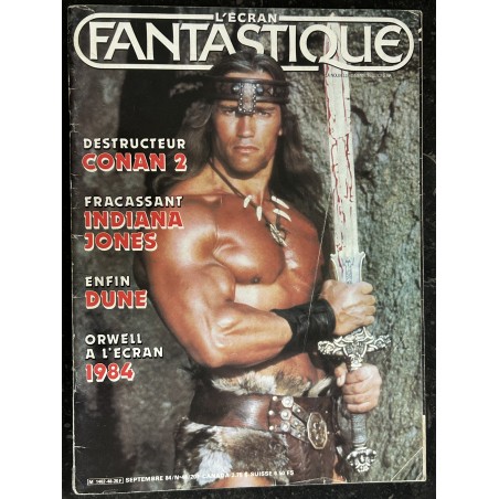 L'écran fantastique n° 48 - 1984 - COVER ARNOLD SCHWARZENEGGER CONAN 2 INDIANA JONES + POSTER DUNE