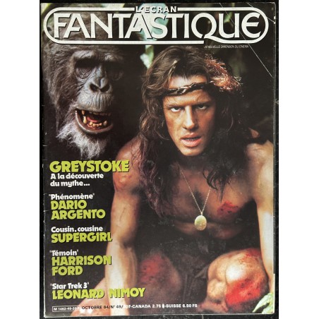 L'écran fantastique n° 49 1984 Christophe LAMBERT GREYSTOKE DARIO ARGENTO SUPERGIRL HARRISON FORD Star Trek 3