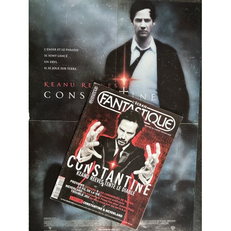 L'écran fantastique n° 251 2005 Constantine Keanu Reeves - Le Fil de la vie - Neverland - Trouble jeu + 2 Affiches